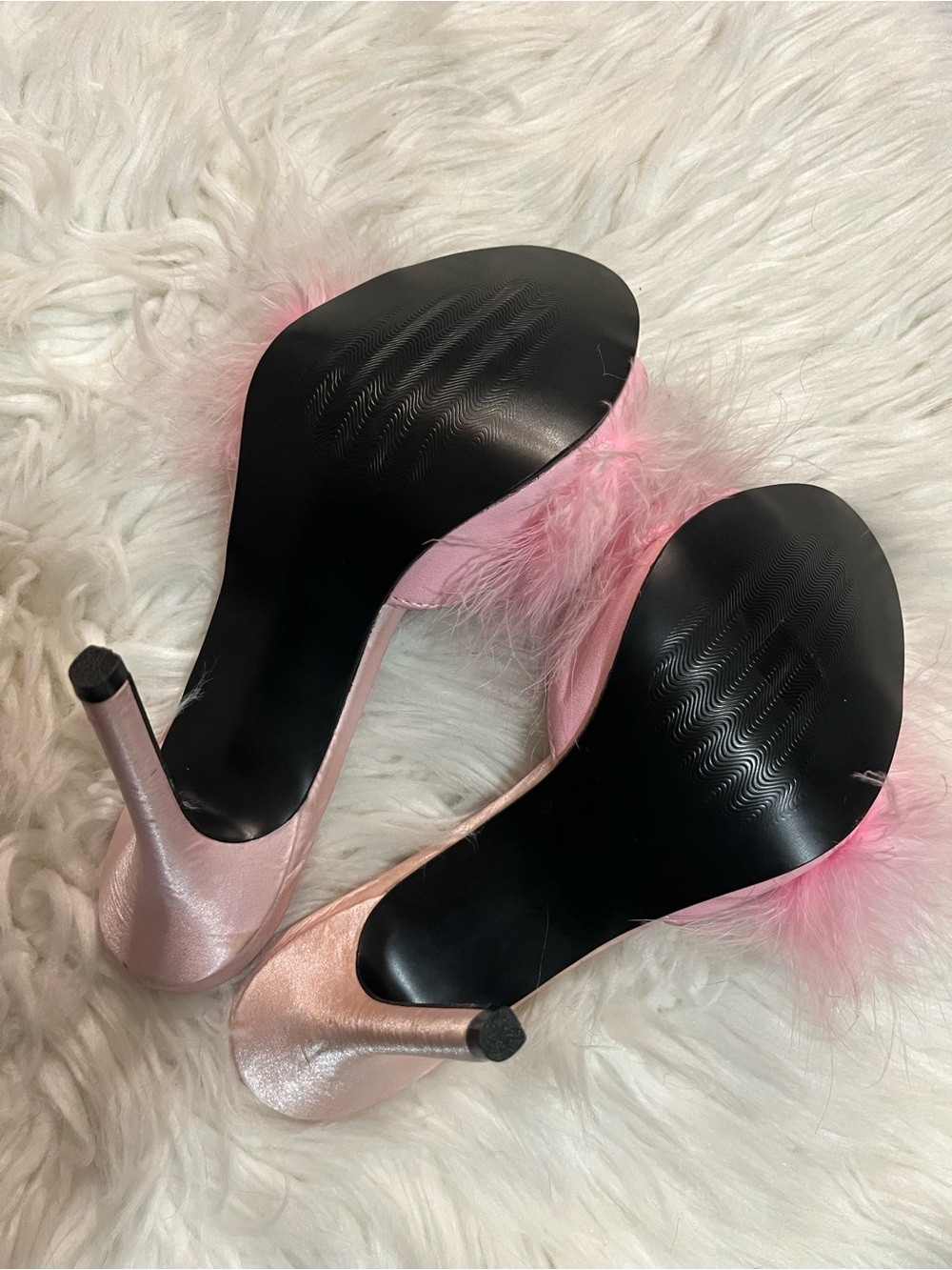 Pink Fluffy Pleaser Heel BRAND NEW - Picture 4 of 7